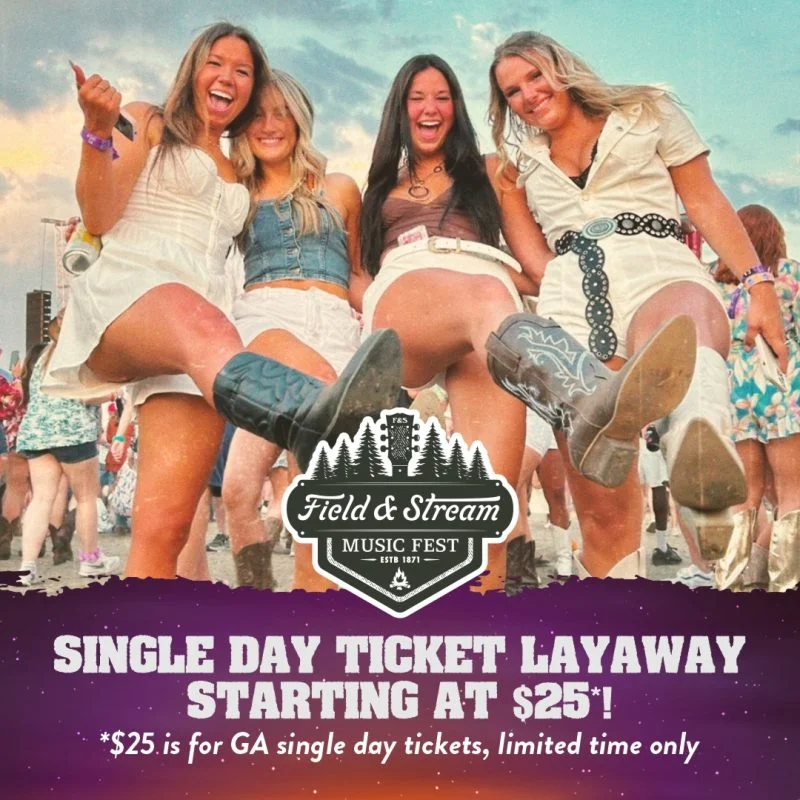 Lock In Your Single Day Tickets For As Low As $25 Down